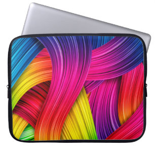 farbiger abstrakter Hintergrund, Farbe, Abstr. Laptopschutzhülle