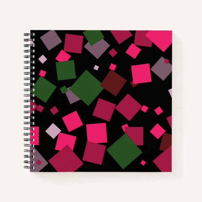 Farbiger abstrakter Hintergrund Notizbuch (Vorderseite)