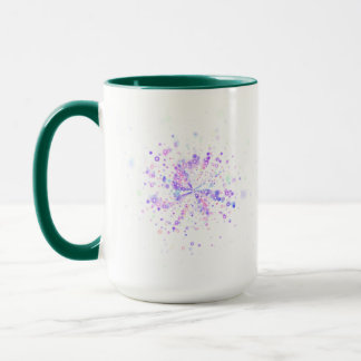 Farbiger abstrakter Neon-Splash Tasse