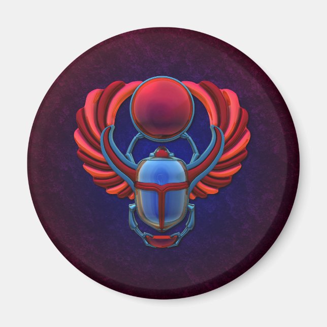 Farbiger ägyptischer Skarabäus Magnet (Vorne)