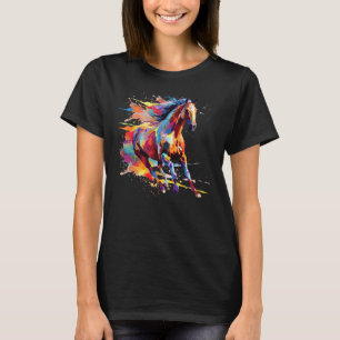 Farbiger Andalusier Splash Art T-Shirt