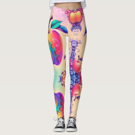 Farbiger Apfel Leggings