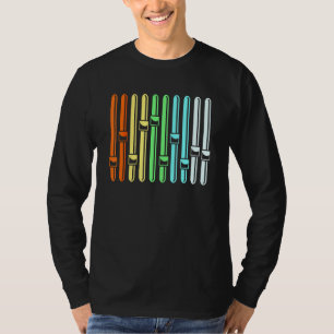 Farbiger Audio-Ingenieur-Sound-Vu-Messgerät T-Shirt