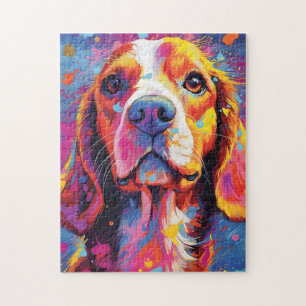 Farbiger Beagle