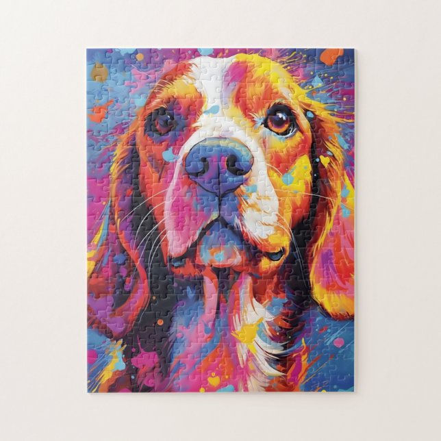 Farbiger Beagle (Vertikal)