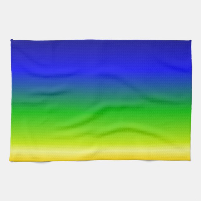 Farbiger, benutzerdefinierter Designer Geschirrtuch (Horizontal)