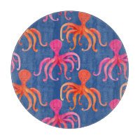 Farbiger Cartoon Octopus Wasserfarben Muster