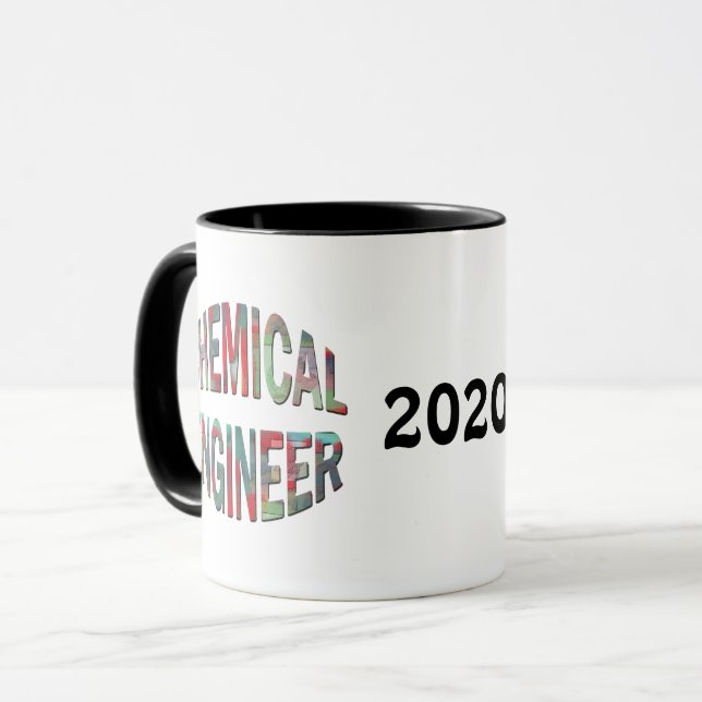Farbiger Chemiker Tasse (Vorderseite Links)