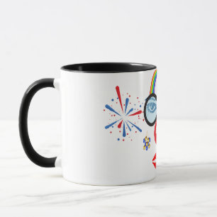 Farbiger Clown Tasse