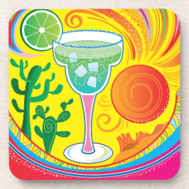 Farbiger Cocktail Getränkeuntersetzer