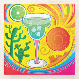 Farbiger Cocktail Glasuntersetzer