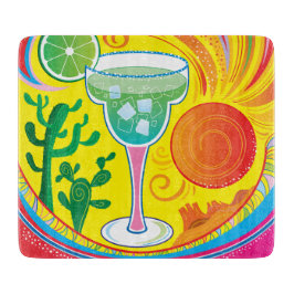 Farbiger Cocktail Schneidebrett