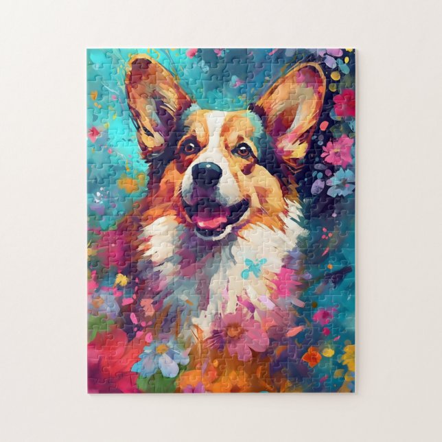 Farbiger Corgi (Vertikal)
