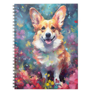 Farbiger Corgi Notizblock