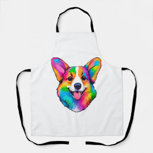 Farbiger Corgi Schürze