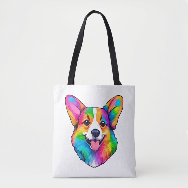 Farbiger Corgi Tasche (Vorderseite)