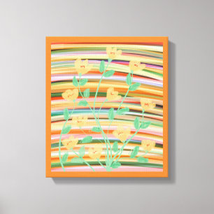 Farbiger Cube Print Leinwanddruck