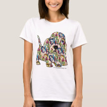Farbiger Dachshund-Jagdhund-T - Shirt