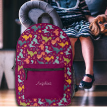 Farbiger Dinosaurier-Cartoon niedliches Muster, ro