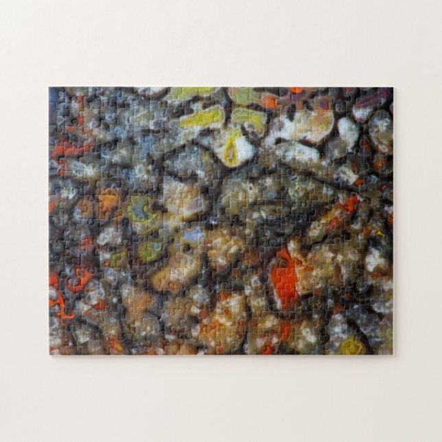 Farbiger Dinosaurier-Knochen (Horizontal)