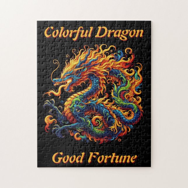 farbiger Drache (Vertikal)