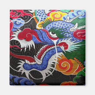 farbiger Drache Magnet