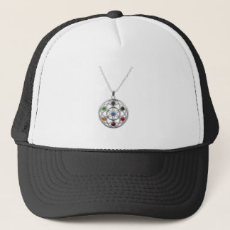 Farbiger Edelstein-Baum-Anhänger-Trucker-Hut Truckerkappe