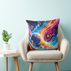 FARBIGER ELEGANTER PLANETEN IM FREIEN KISSEN