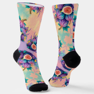 Farbiger Feigenbaum Socken