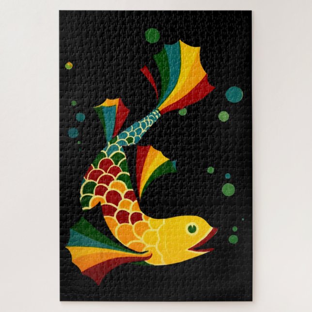 farbiger Fisch "n blubbles (Vertikal)