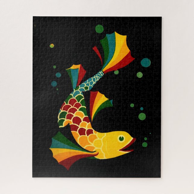 farbiger Fisch "n blubbles (Vertikal)