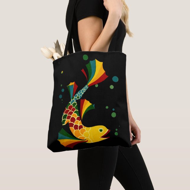 farbiger Fisch "n blubbles Tasche (Von Nahem)