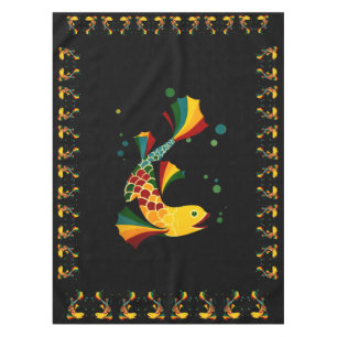 farbiger Fisch "n blubbles Tischdecke