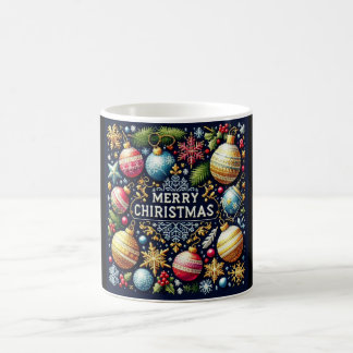 Farbiger Frohe Weihnachten Becher. Kaffeetasse