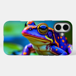 Farbiger Froschhanf iPhone 16 Plus Hülle