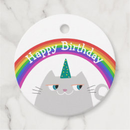Farbiger Geburtstag Geschenkanhänger