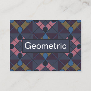 Farbiger geometrischer Diamant Visitenkarte