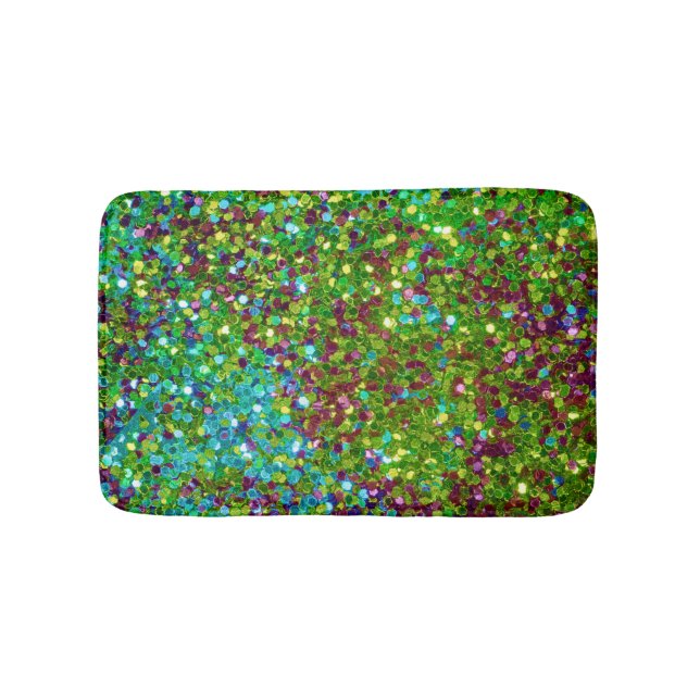 Farbiger Glitzer Badematte (Vorderseite)