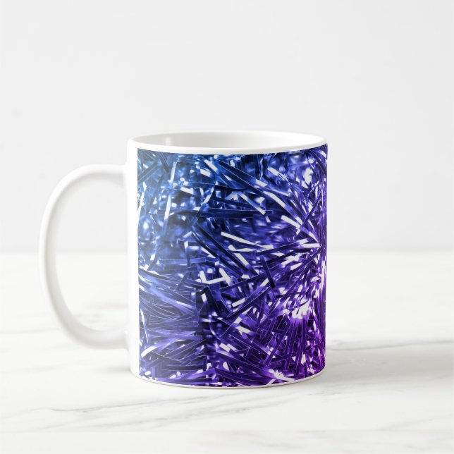 "Farbiger Glitzer" Kaffeezubereitung Tasse (Links)