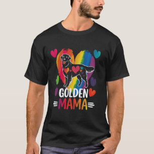 Farbiger Golden Retriever mit großem Herzen - Gold T-Shirt
