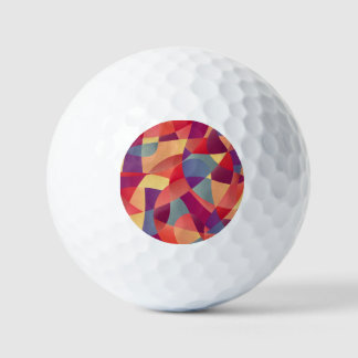 Farbiger Grunge: Hintergrund geometrischer Dreieck Golfball