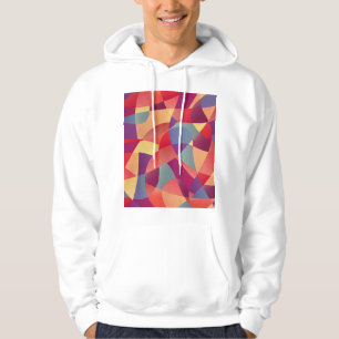 Farbiger Grunge: Hintergrund geometrischer Dreieck Hoodie