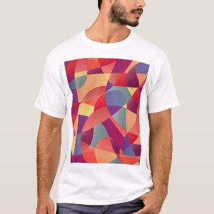 Farbiger Grunge: Hintergrund geometrischer Dreieck T-Shirt