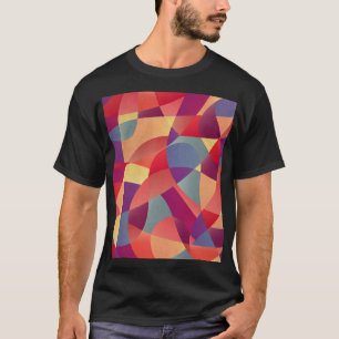 Farbiger Grunge: Hintergrund geometrischer Dreieck T-Shirt