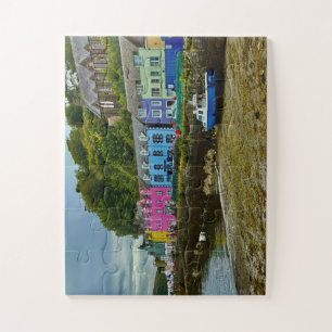 Farbiger Hafen von Portree Insel Skye