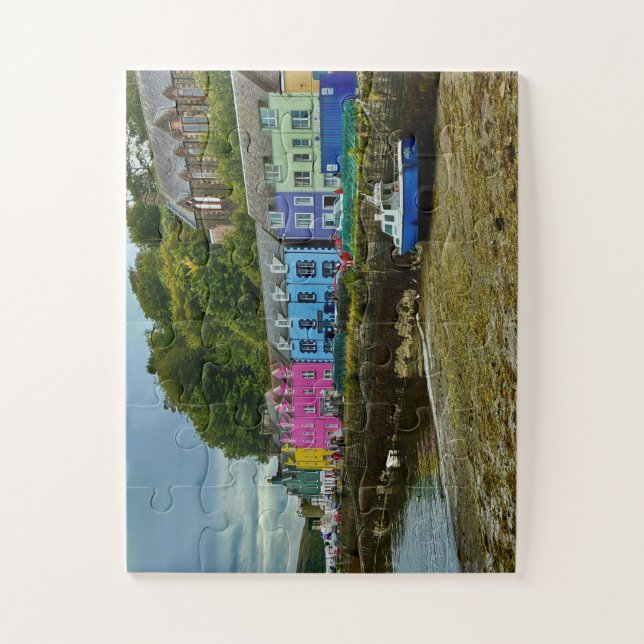 Farbiger Hafen von Portree | Insel Skye (Vertikal)