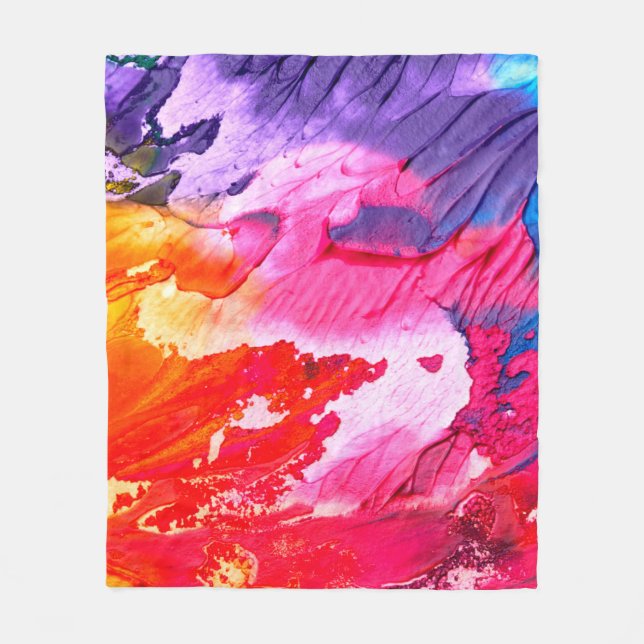 Farbiger Hintergrund Fleecedecke (Vorderseite)