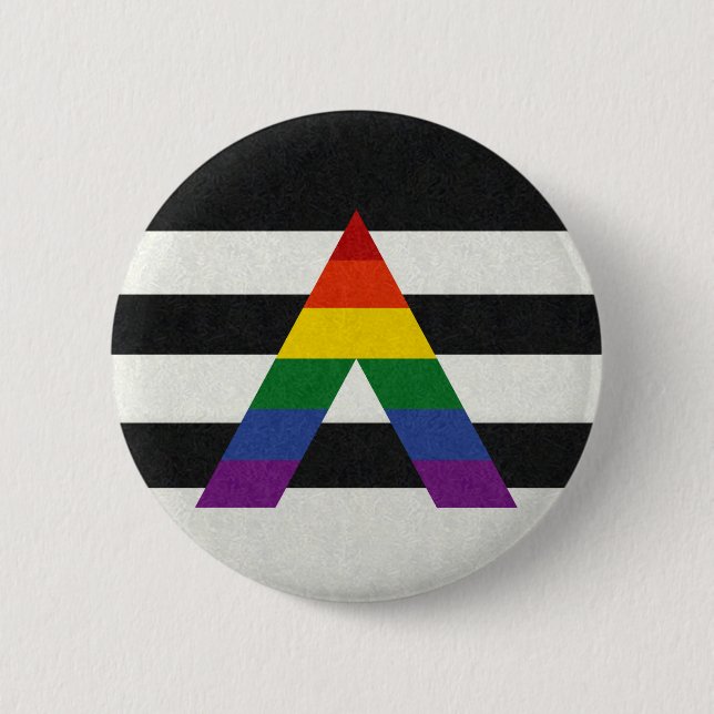 Farbiger Hintergrund für das alleinige LGBT-Flag Button (Vorderseite)