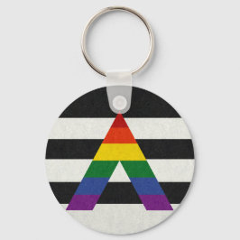 Farbiger Hintergrund für das alleinige LGBT-Flag Schlüsselanhänger