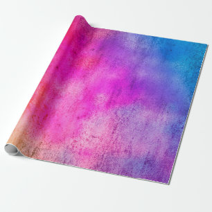 Farbiger Hintergrund. Grunge rote blaue und gelbe Geschenkpapier